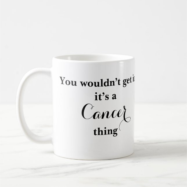 Cancer Astrology Zodiac Funny Mug (Left)