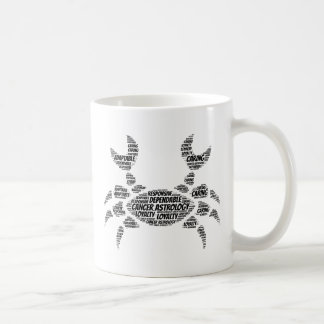Cancer Astrology Zodiac Sign Word Cloud Coffee Mug