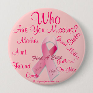Cancer Awareness 10 Cm Round Badge