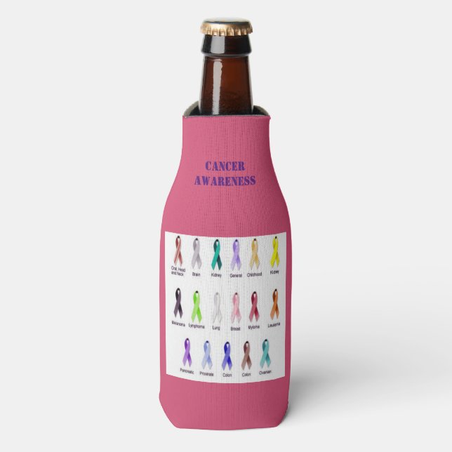 CANCER AWARENESS BOTTLE COOLER (Bottle Front)