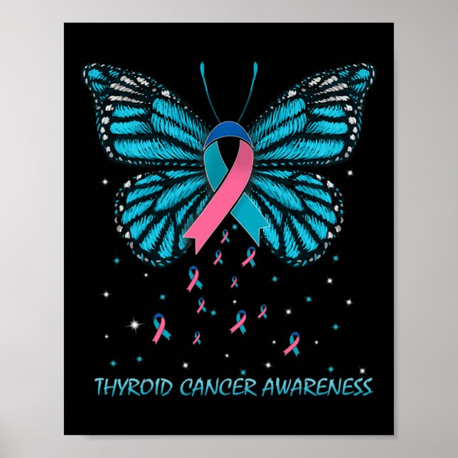 Cancer Awareness Butterfly  Poster (Front)