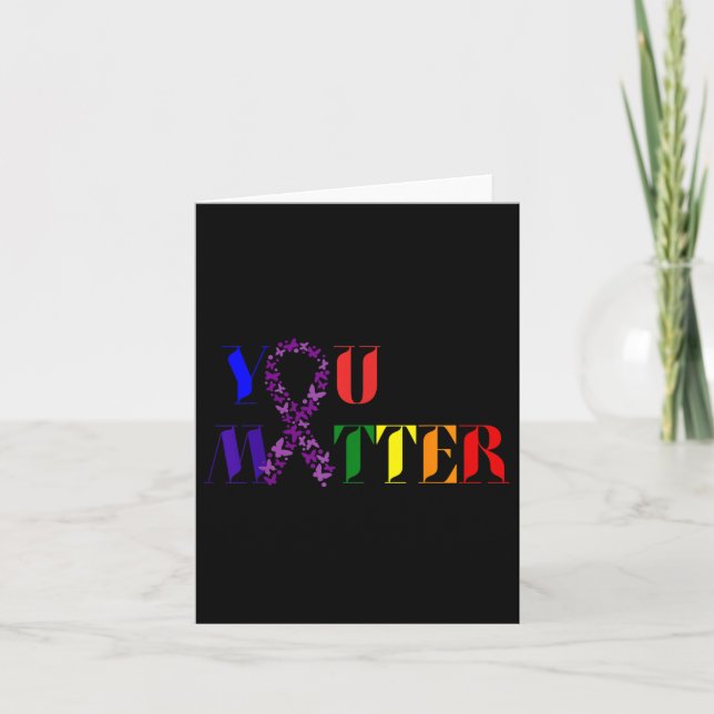 Cancer Awareness Care - You  Card (Front)