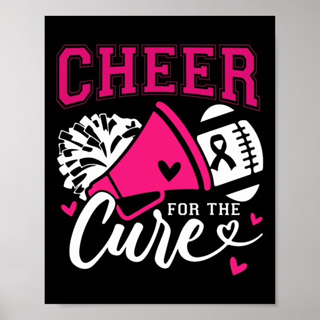 Cancer Awareness Cheer For The Cure  Poster (Front)