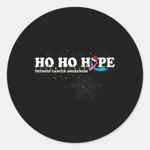 Cancer Awareness Christmas Wish Classic Round Sticker