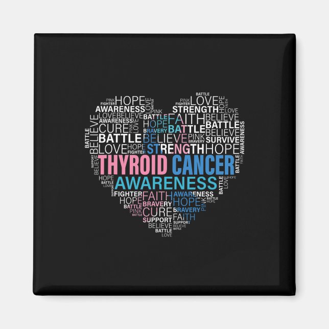 Cancer Awareness Fight Hope Support Strong Warrior Magnet (Front)