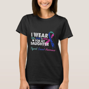 Cancer Awareness For My Daughter Costume Ribbon T-Shirt