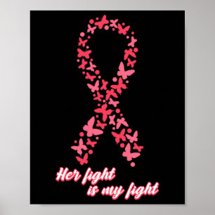 Cancer Awareness Her Fight Is My Fight Warrior Fam Poster