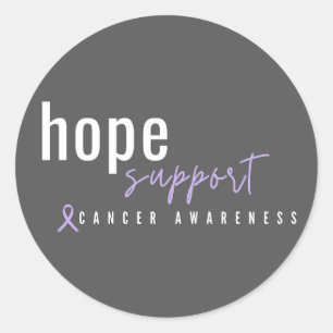 cancer awareness. hope support. Stickers Labels