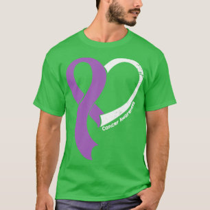 Cancer Awareness Hople Love Heart Ribbon Happy Val T-Shirt