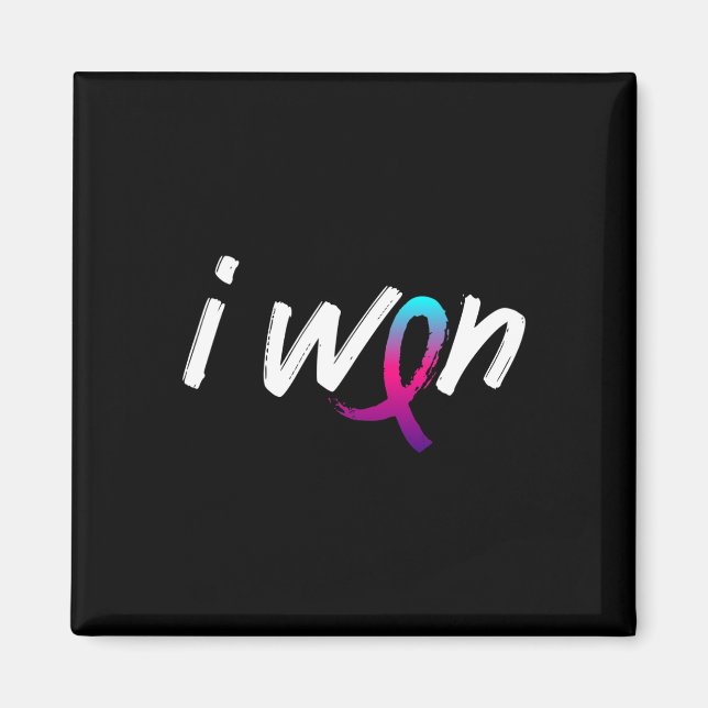 Cancer Awareness - I Won Survivor Fighter  Magnet (Front)