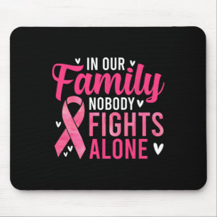 Cancer Awareness - In Our Family Nobody Fights Alo Mouse Pad