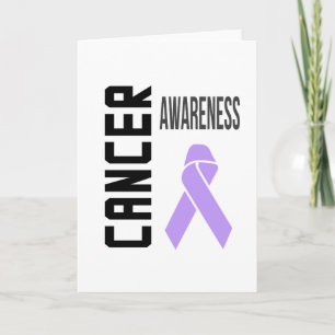 Cancer Awareness Lavender (all cancer) Ribbon Card