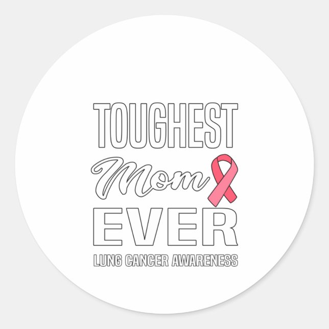 Cancer Awareness Lung Cancer World Cancer Day Classic Round Sticker (Front)