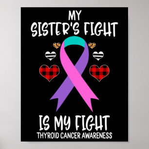 Cancer Awareness My Sister's Fight Is My Fight  Poster