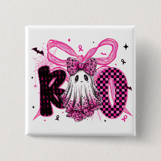 Cancer Awareness - October We Wear Pink 15 Cm Square Badge