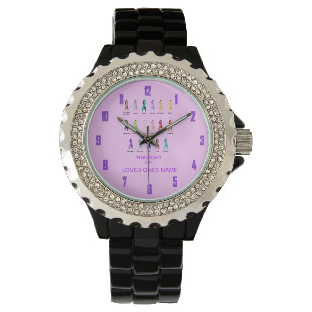 CANCER AWARENESS PERSONALIZE WATCH (Front)