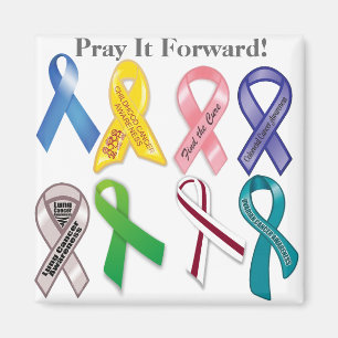 Cancer Awareness Pray it Forward Magnet