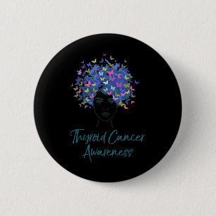 Cancer Awareness Purple Butterflies Gift  6 Cm Round Badge