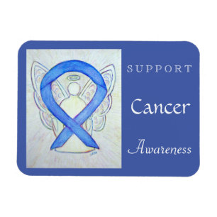 Cancer Awareness Ribbon Angel Custom Magnet
