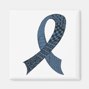 Cancer Awareness Ribbon In Any Colour Magnet