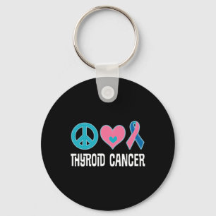 Cancer Awareness Ribbon Key Ring