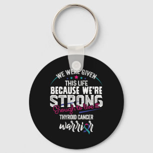 Cancer Awareness Ribbon S1 Key Ring