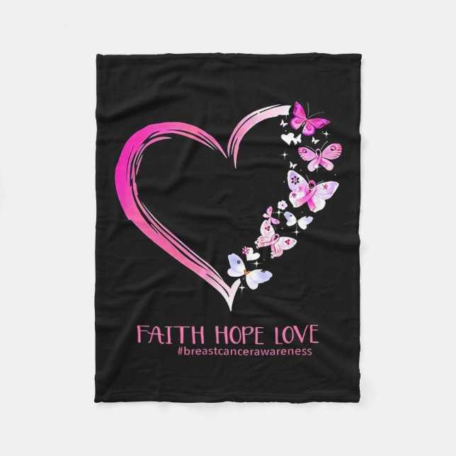 Cancer Awareness Shirt1  Fleece Blanket (Front)