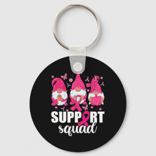 Cancer Awareness Shirt For Women Gnomes Support Sq Key Ring