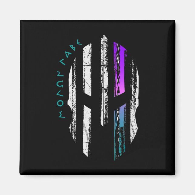 Cancer Awareness Spartan Warrior Helmet Thin Line  Magnet (Front)