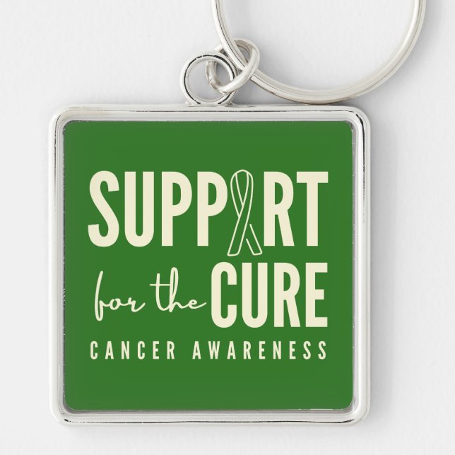 cancer awareness support for the cure Keychain (Front)