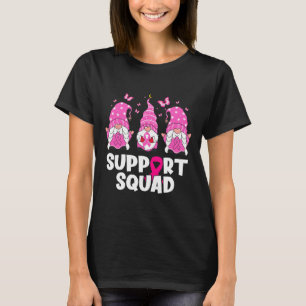Cancer Awareness Support Squad Gnomes Pink Women T-Shirt