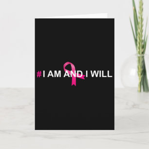 Cancer Awareness Support Theme 2022 Pink Ribbon Aw Card