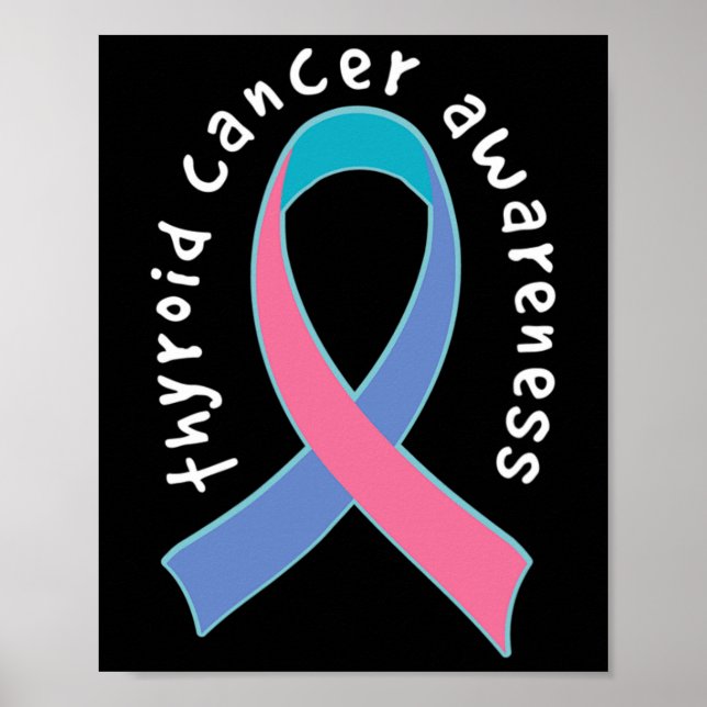 Cancer Awareness Support Walk Ribbon  Poster (Front)