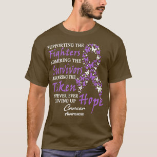 Cancer Awareness Supporting The Fighters Butterfly T-Shirt