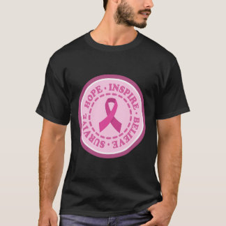 Cancer Awareness Survive Hope Inspire Believe  T-Shirt