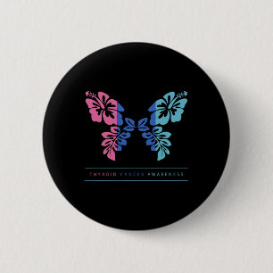 Cancer Awareness Thyroid Cancer Support  6 Cm Round Badge