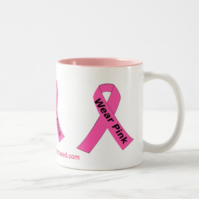 Cancer Awareness Two-Tone Coffee Mug (Right)