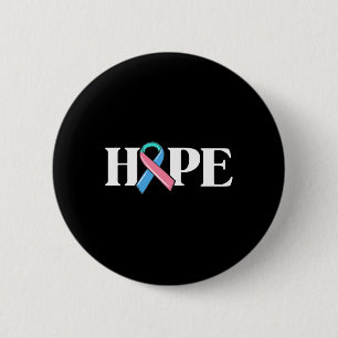 Cancer Awareness Wife Hope Survivor Warrior  6 Cm Round Badge