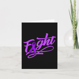 Cancer Awareness World Cancer Day FIGHT Chemothera Card