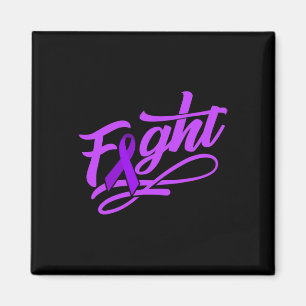 Cancer Awareness World Cancer Day FIGHT Chemothera Magnet