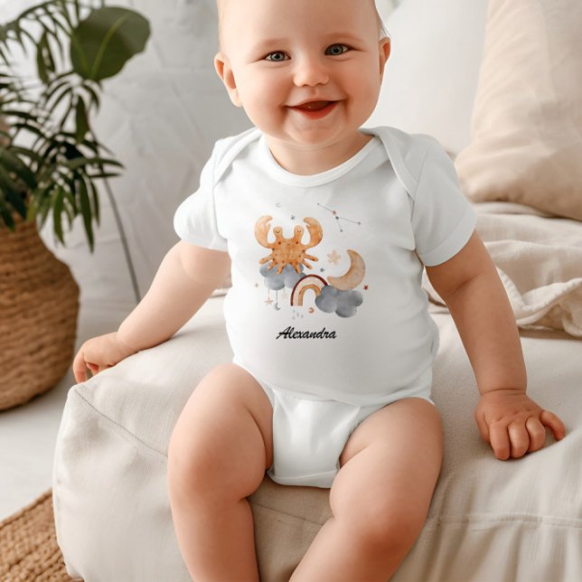 Cancer Baby: Crab's Cosy Zodiac Customisable Baby Bodysuit (Creator Uploaded)