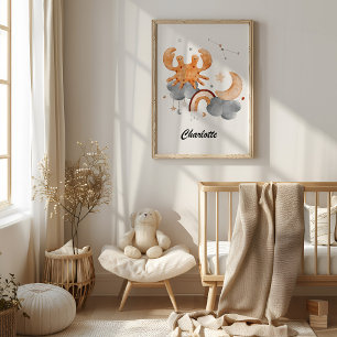 Cancer Baby - For Your Little Crab Zodiac Nursery  Poster