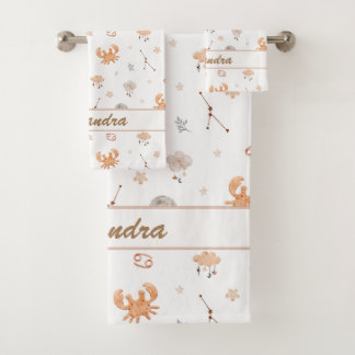Cancer Baby | Gentle & Snuggly for Little Crabs Bath Towel Set
