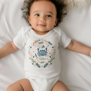 Cancer Baby - Sweet and Sensitive -  Zodiac Design Baby Bodysuit