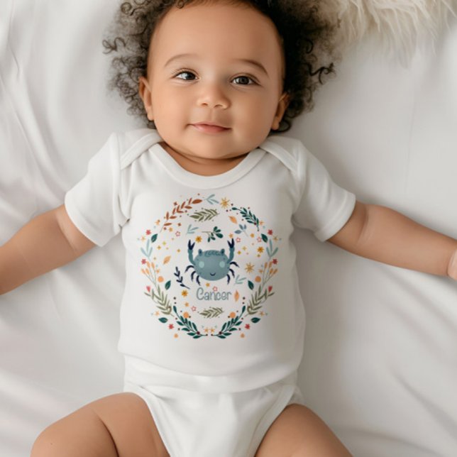 Cancer Baby - Sweet and Sensitive -  Zodiac Design Baby Bodysuit (Creator Uploaded)