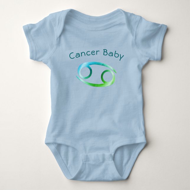 Cancer Baby Zodiac Bodysuit (Front)