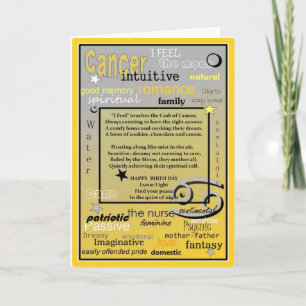 CANCER BIRTHDAY CARD