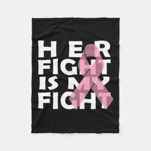 Cancer Breast Cancer Fleece Blanket