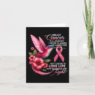Cancer Breast Cancer Is A Journey I Never Planned Card