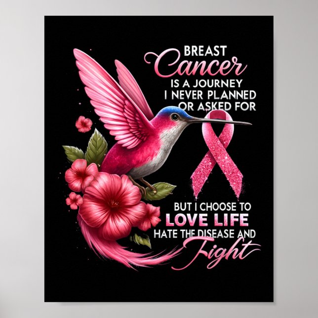 Cancer Breast Cancer Is A Journey I Never Planned  Poster (Front)